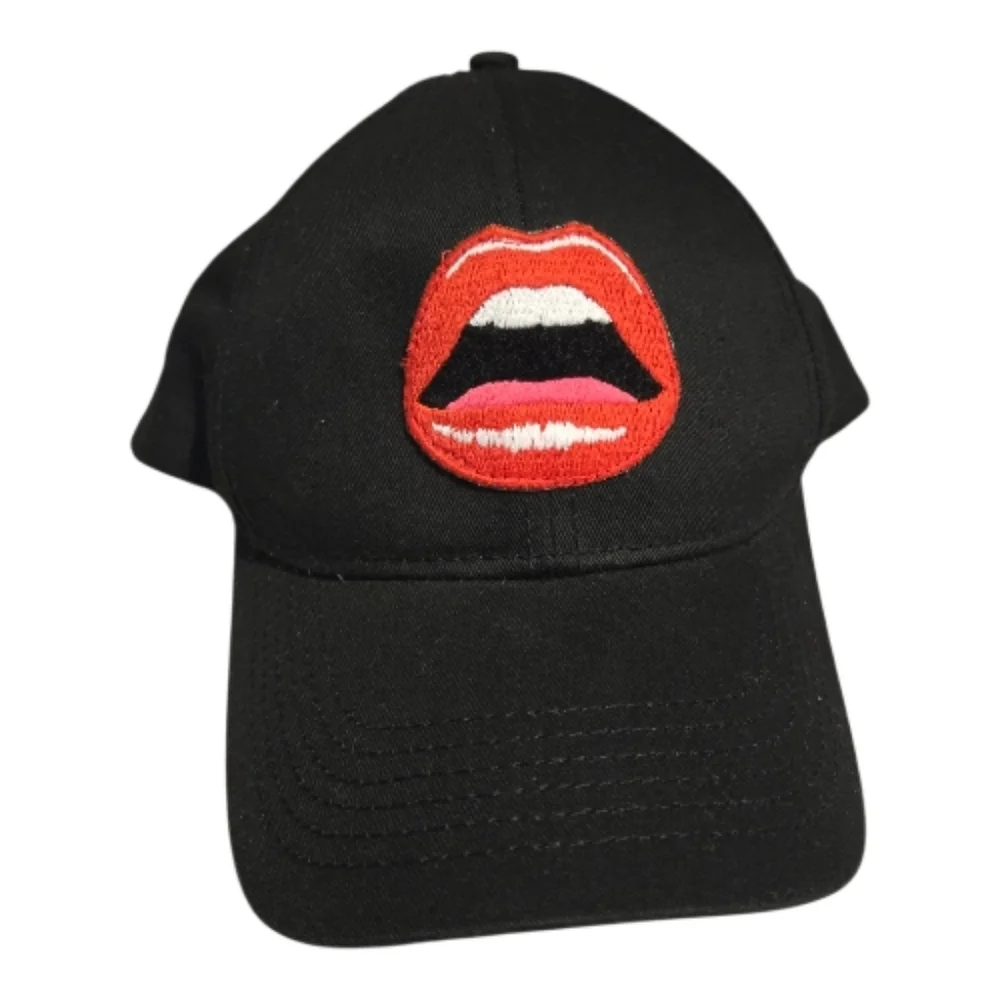 Lauren Moshi Bay Red Open Lip hat